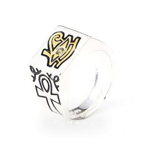 Eye of Ra Ankh Egyptian Symbol Adjustable Ring