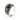 Flying Bats Stainless Steel Gemstone Ring