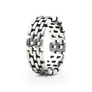 Hollow Chain Stainless Steel Ring