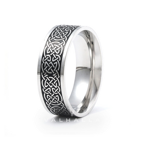 Nordic Celtic Knot Stainless Steel Viking Ring
