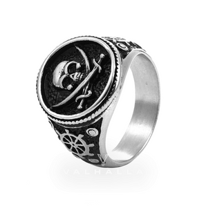 Retro Pirate Stainless Steel Skull Ring