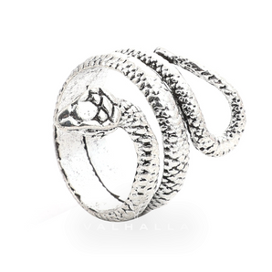Coiled Snake Stainless Steel Ring