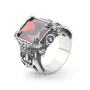 Classic Claw Stainless Steel CZ Ring
